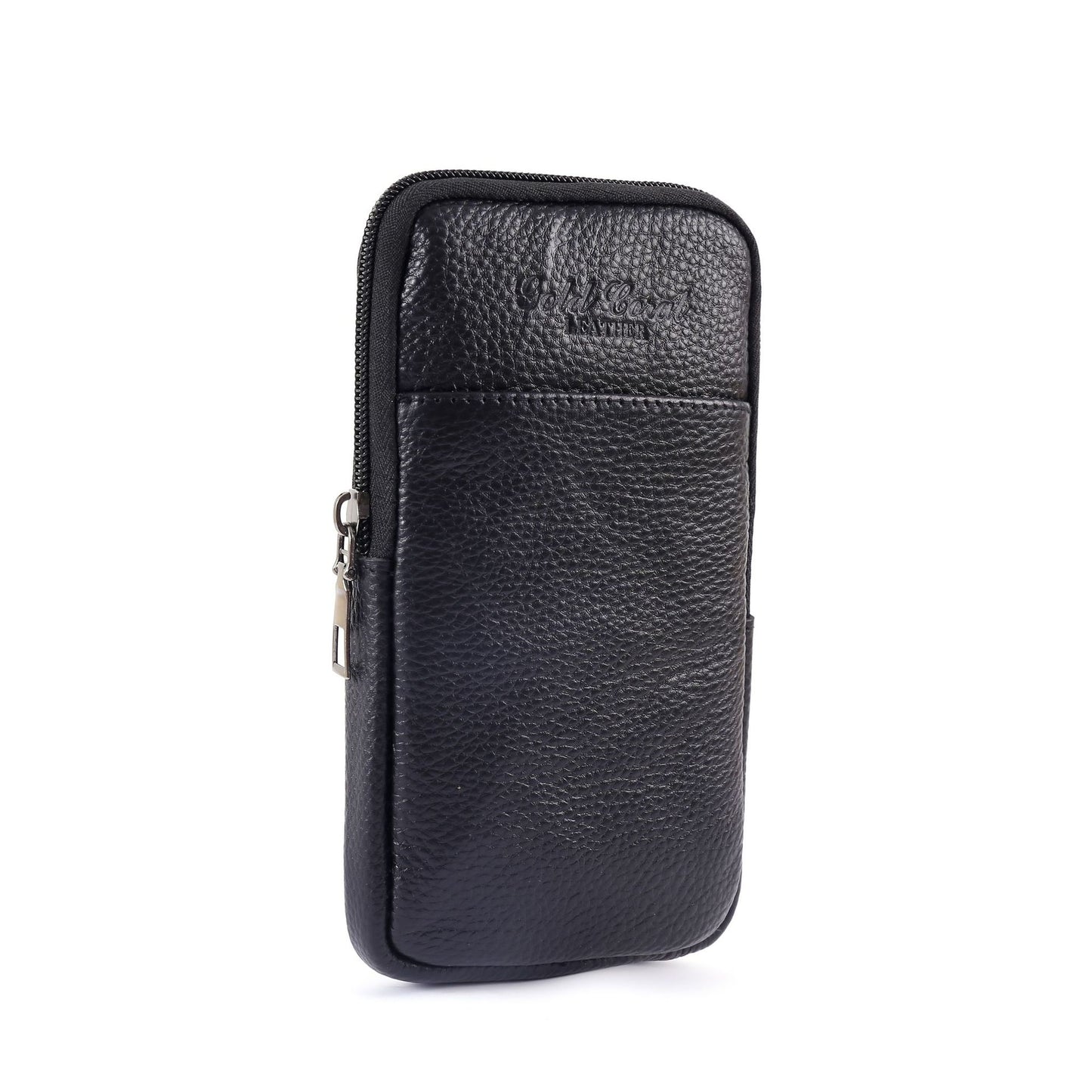 Men's For Mobile Cowhide Pocket Thin Phone Bags