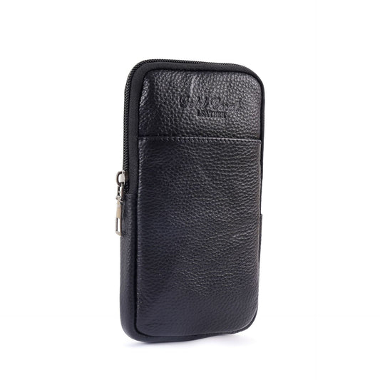 Men's For Mobile Cowhide Pocket Thin Phone Bags