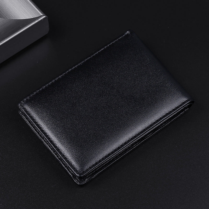 Men's Cool Fashion Leather Cowhide Clamp Men's Wallets