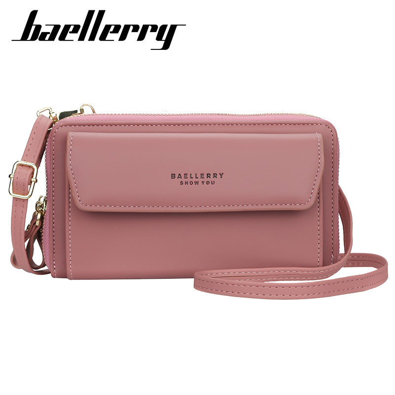 Women's Korean Fashion Versatile Zipper Mobile Bags