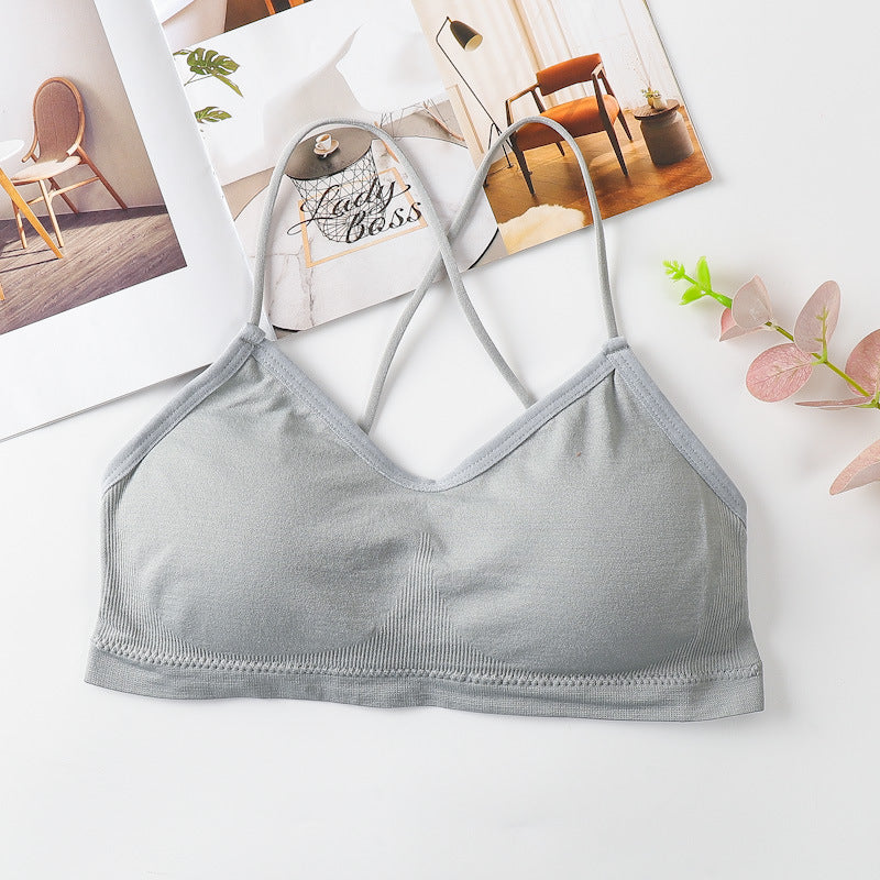 Women's Chest Wrap One Piece With Pad Without Steel Tanks Camis