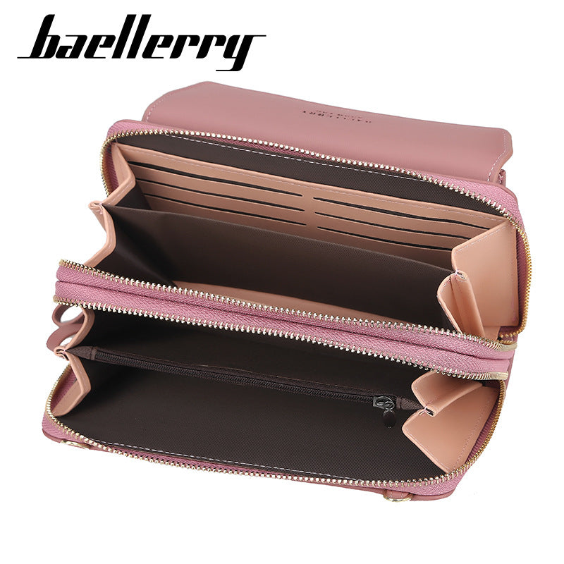 Women's Korean Fashion Versatile Zipper Mobile Bags