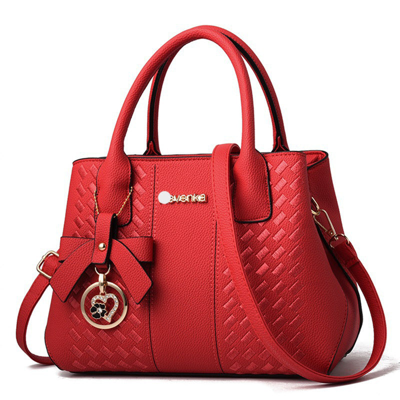 Women's Fashion Portable Large Embroidery Line Shoulder Bags