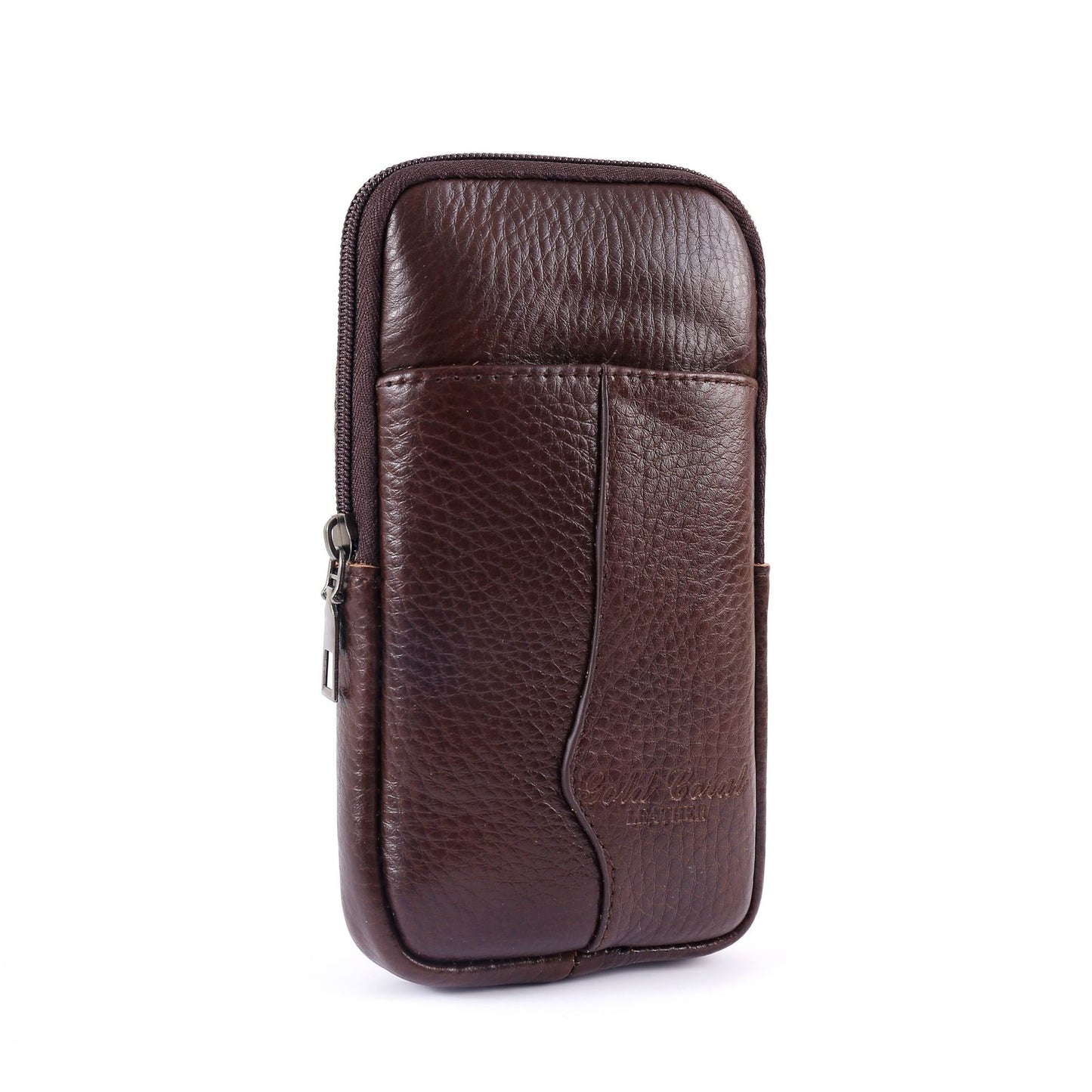 Men's For Mobile Cowhide Pocket Thin Phone Bags