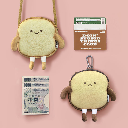 Bread Cute Cartoon Personal Creative Heart Purses