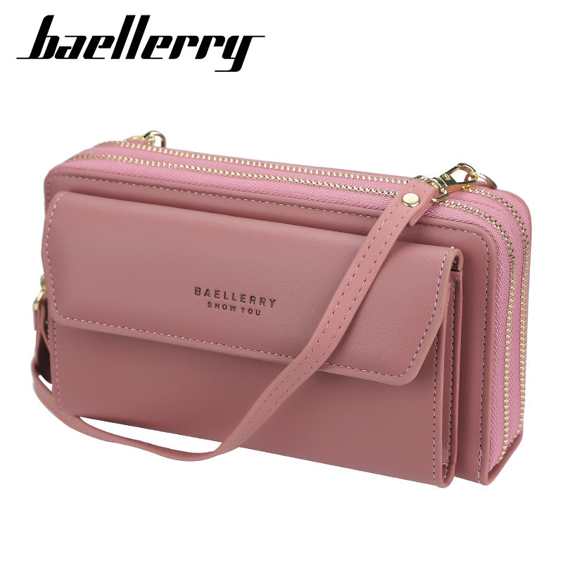 Women's Korean Fashion Versatile Zipper Mobile Bags