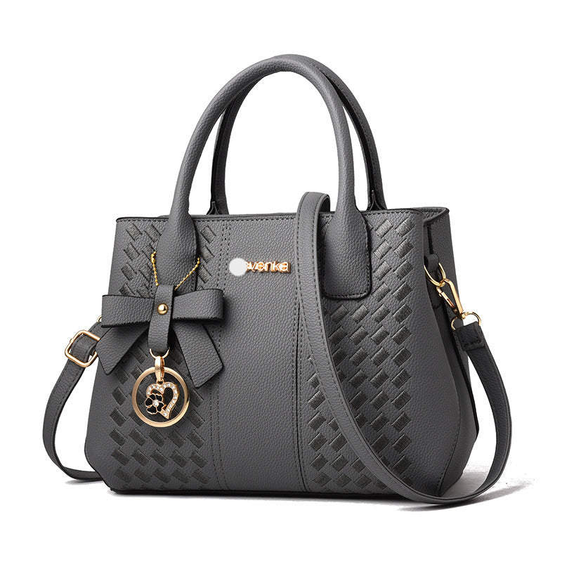 Women's Fashion Portable Large Embroidery Line Shoulder Bags
