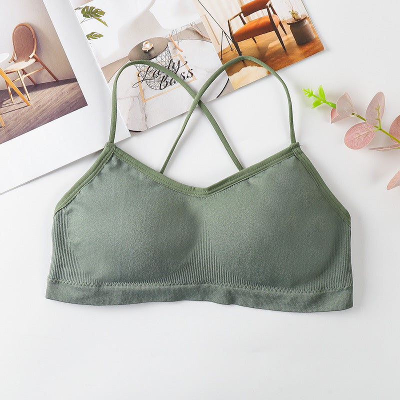 Women's Chest Wrap One Piece With Pad Without Steel Tanks Camis