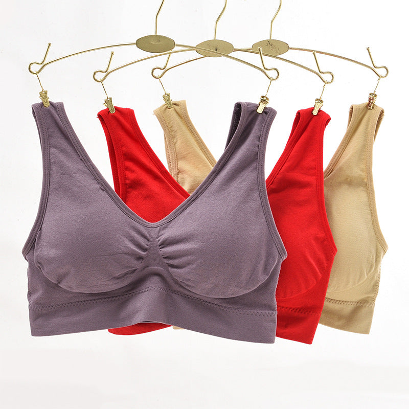 Women's Mother's Underwear Vest Wireless Than Pure Everyday Bras