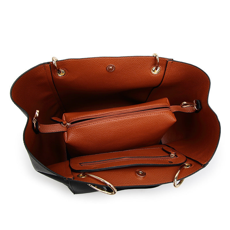 Women's Fashionable Large Capacity Magnetic Snap Women's Shoulder Bag