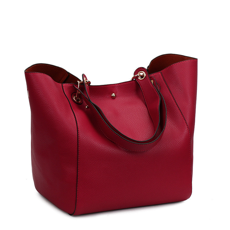 Women's Fashionable Large Capacity Magnetic Snap Women's Shoulder Bag