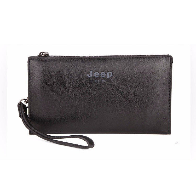 Men's Clutch Zipper Korean Business Retro Billfold Phone Bags