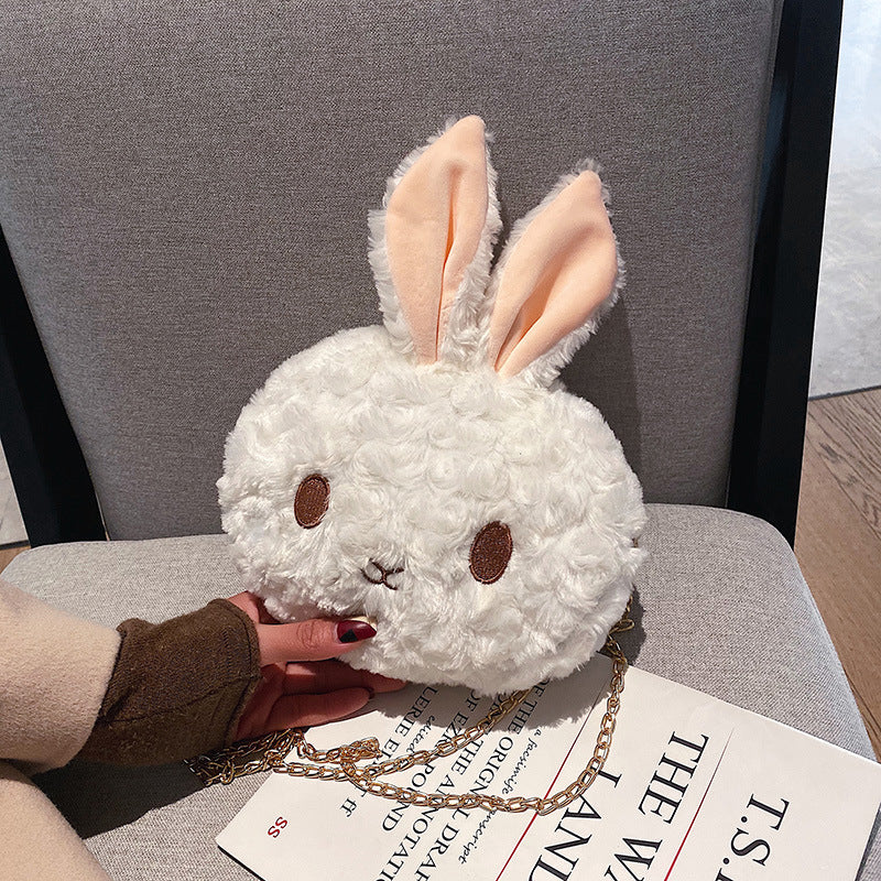 Women's Cute Rabbit Cartoon Plush Doll Sweet Bags