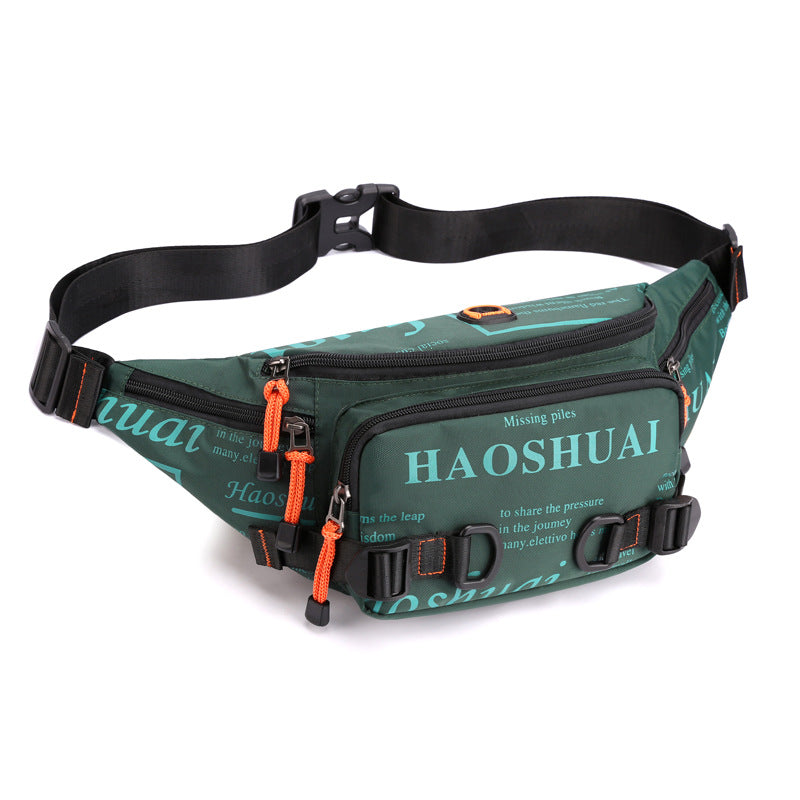Men's Trendy Fashion Waterproof Nylon Cloth Men's Waist Packs