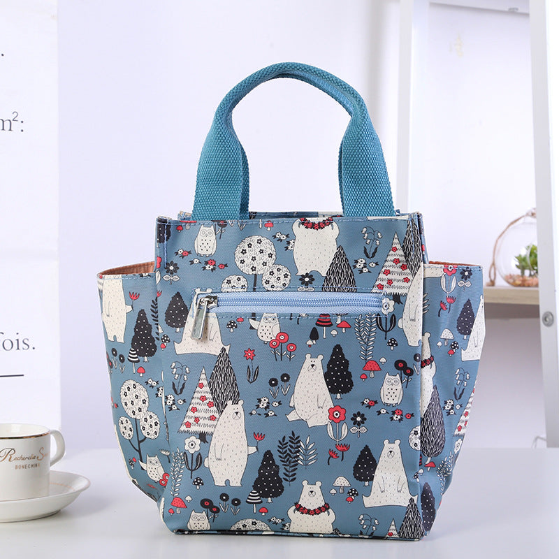 Zipper Lunch Box For Moms Oxford Cloth Handbags