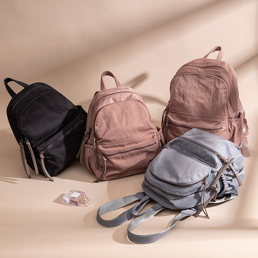 Women's Oxford Cloth Korean Versatile Large Capacity Backpacks