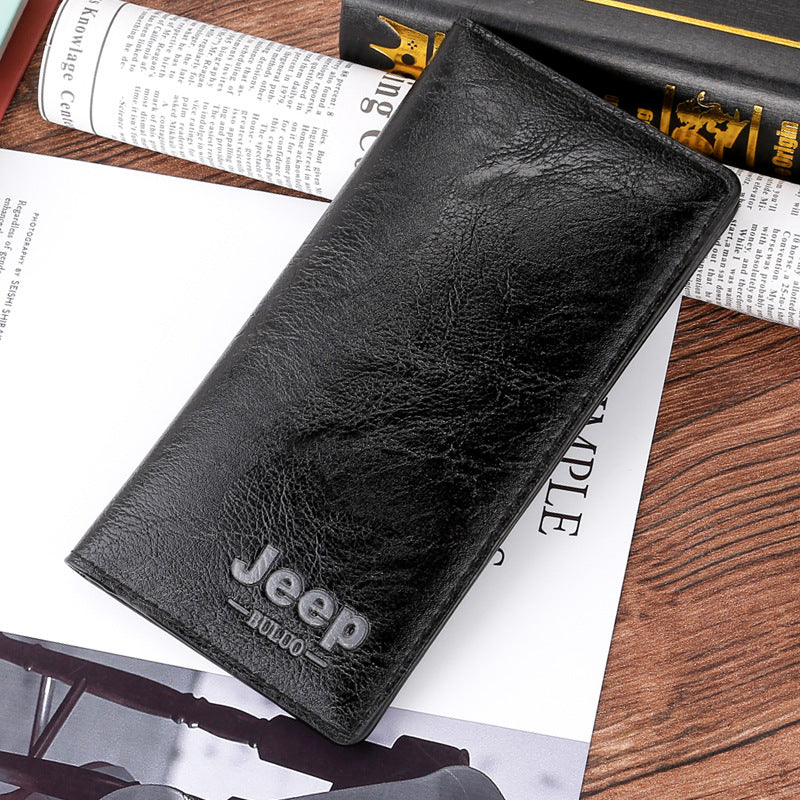 Men's Business Texture Long Multiple Slots Multi Bags