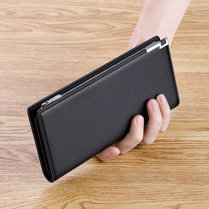 Men's King Paul Business First Layer Cowhide Long Men's Wallet