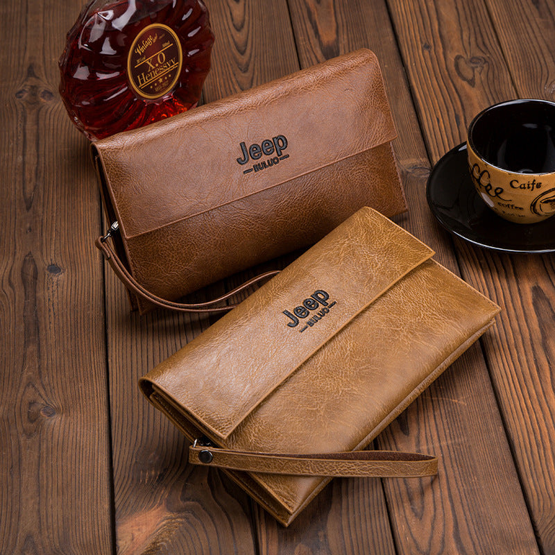 Men's Business Texture Clutch Envelope Wrist Soft Men's Wallets