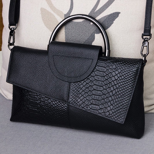 Women's Genuine Leather Clutch Fashion Large Capacity Shoulder Bags