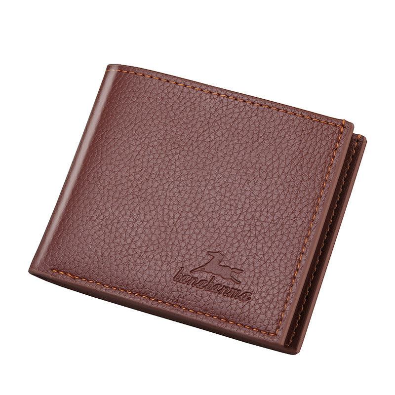Men's Short Korean Large Capacity Business Blue Men's Wallet