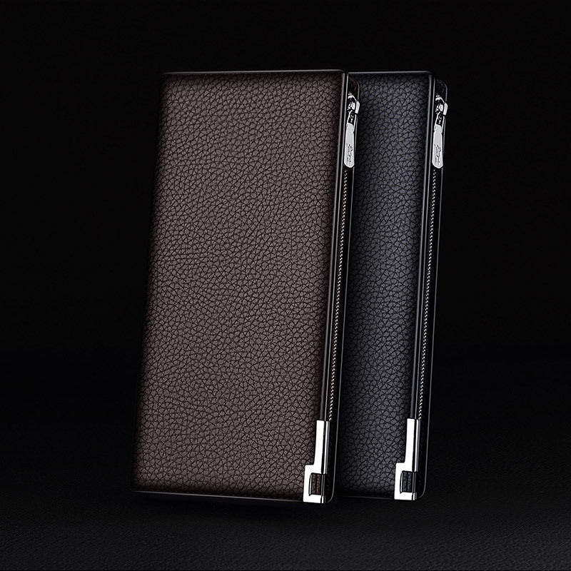 Men's King Paul Business First Layer Cowhide Long Men's Wallet