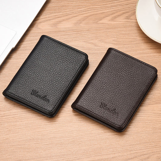 Men's Pattern Short Vertical Fashion Simple Korean Men's Wallets