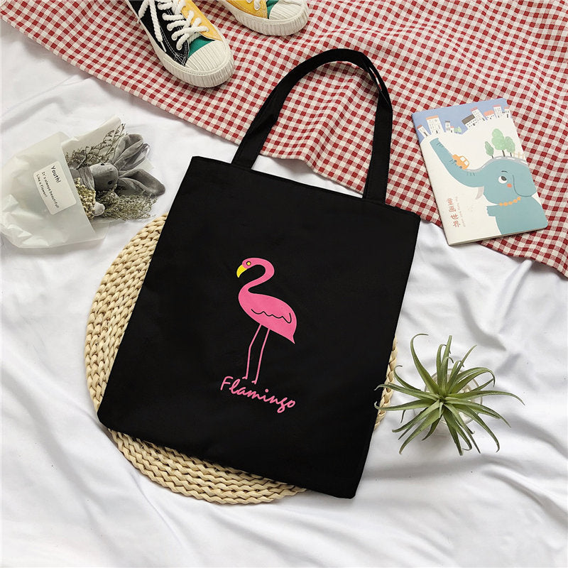 Women's Canvas Creative Korean Artistic Tuition Handbags