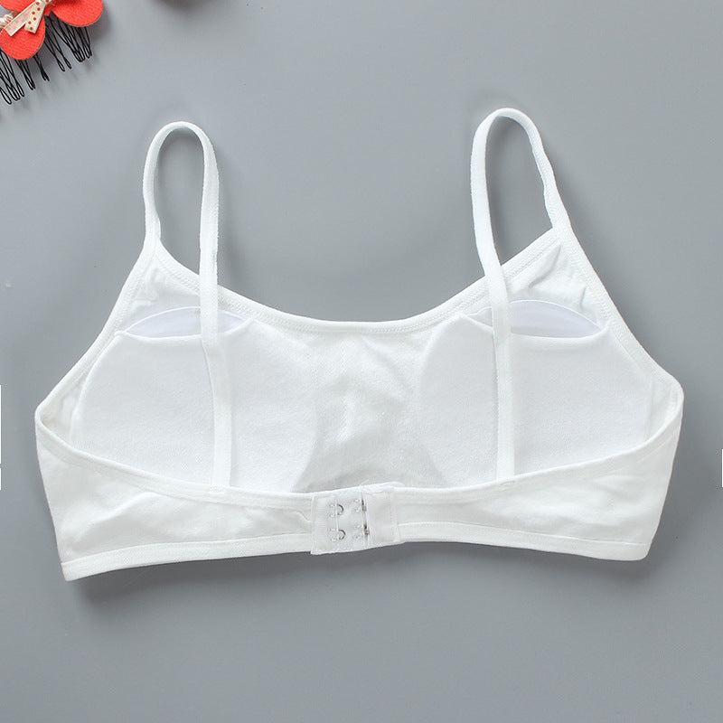 Sponge Mat Cotton Breathable Junior High School Everyday Bras