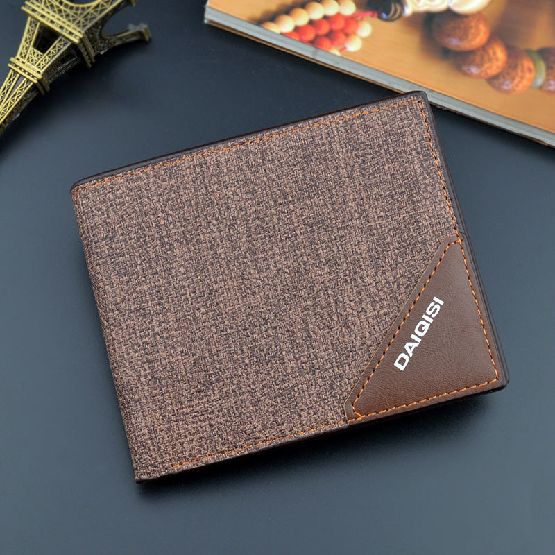 Men's Youth Fashion Large Capacity Horizontal Thin Men's Wallet
