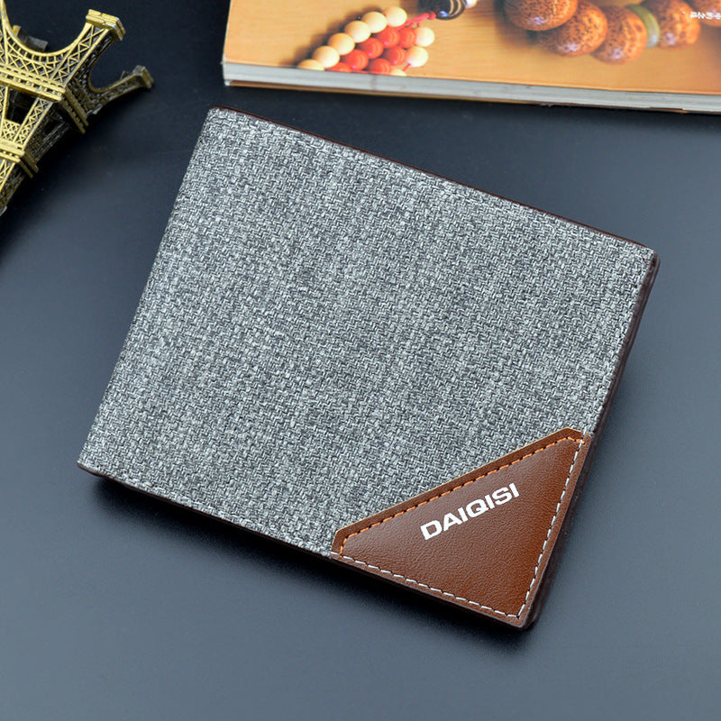 Men's Youth Fashion Large Capacity Horizontal Thin Men's Wallet