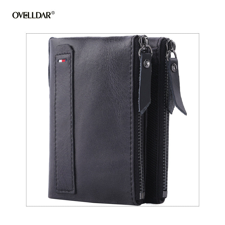 Leather For Man Short Chic Crazy Purses