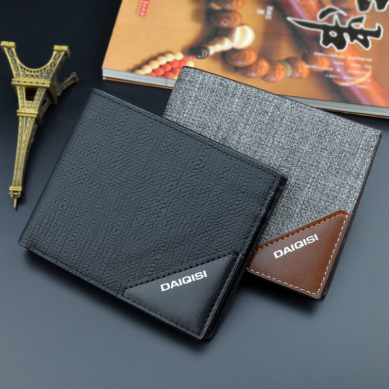 Men's Youth Fashion Large Capacity Horizontal Thin Men's Wallet
