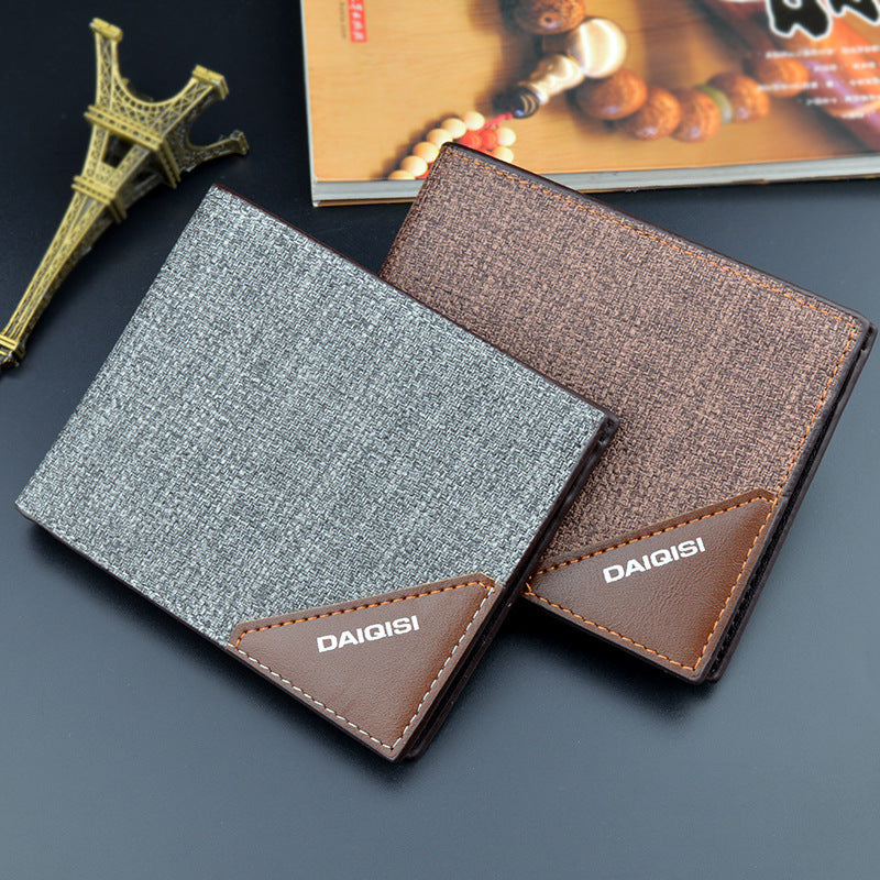 Men's Youth Fashion Large Capacity Horizontal Thin Men's Wallet