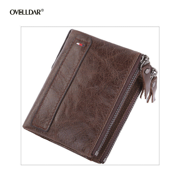 Leather For Man Short Chic Crazy Purses