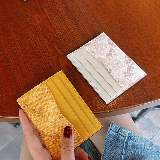Printed Female Fashion Trendy Cute Simple Card Holder