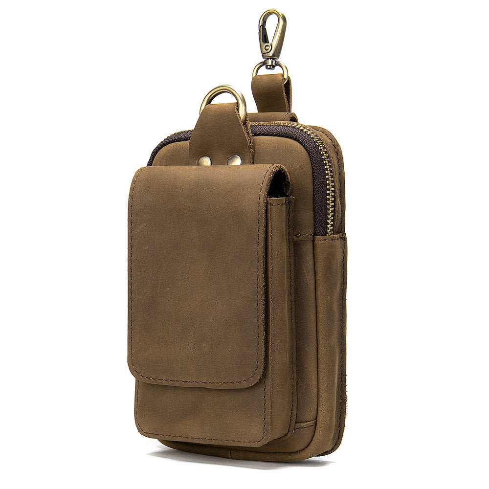 Men's First Layer Cowhide Work Site Wear Men's Waist Packs