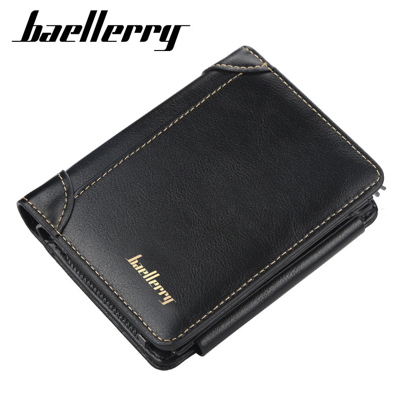 Men's Short Green Trendy Multi Slots High Men's Wallet