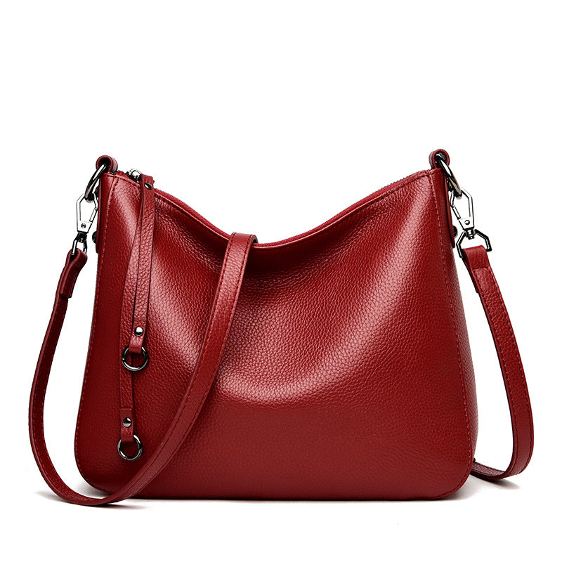 Women's High-grade Large Capacity Genuine Leather Versatile Women's Shoulder Bag