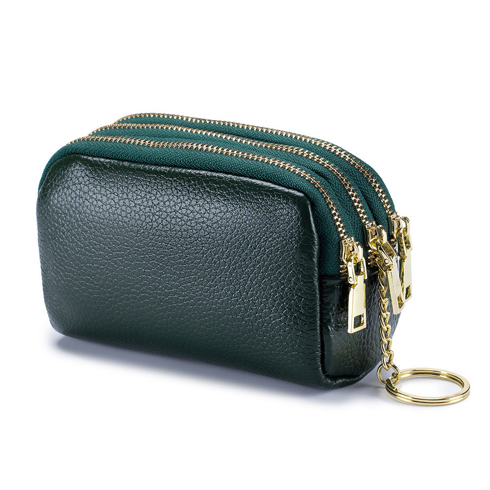 Women's Layer Cowhide Mini Cute Korean Style Coin Purses