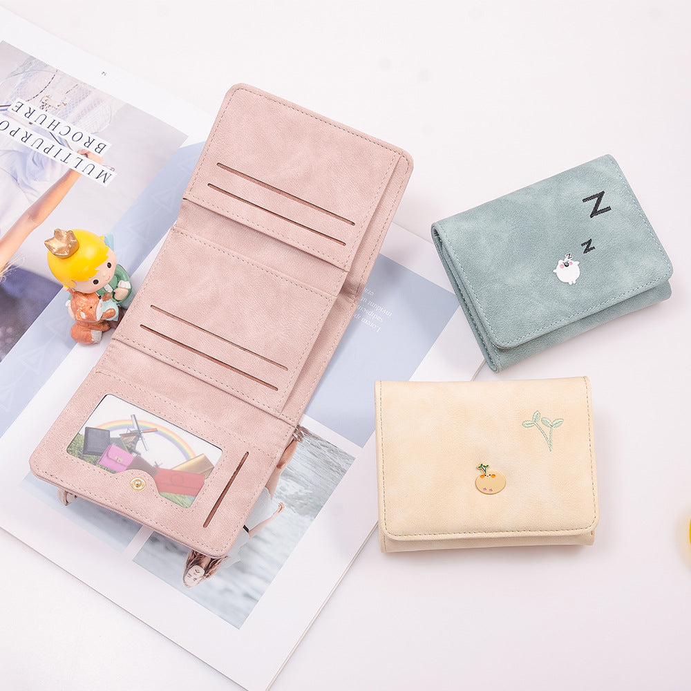 Women's Korean Style Fashionable Cute Fashion Simple Ladies Wallets