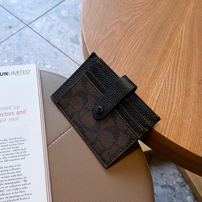 Female And Simple Personality Retro Cute Mini Exquisite Multiple Slots Card Holder