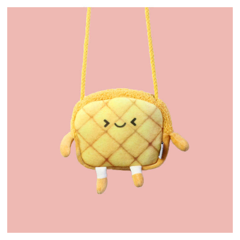 Bread Cute Cartoon Personal Creative Heart Purses