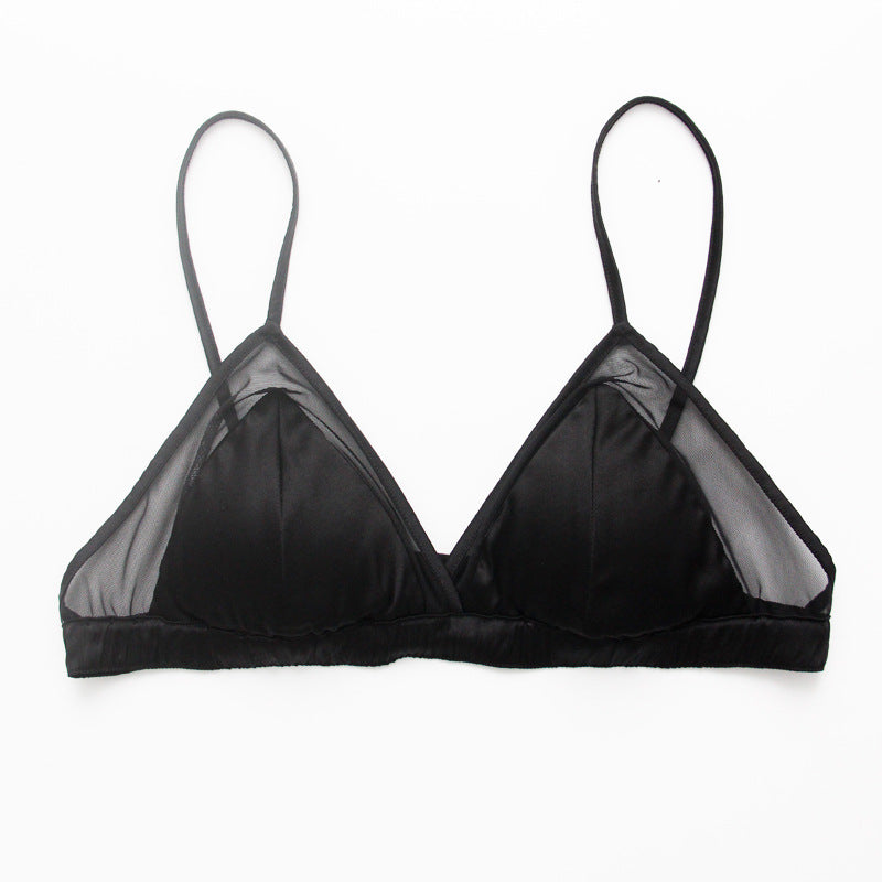 Style Triangle Cup Small Breasts Lady's Thin Everyday Bras
