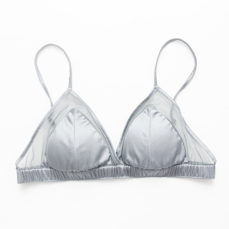 Style Triangle Cup Small Breasts Lady's Thin Everyday Bras