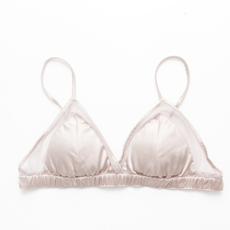 Style Triangle Cup Small Breasts Lady's Thin Everyday Bras