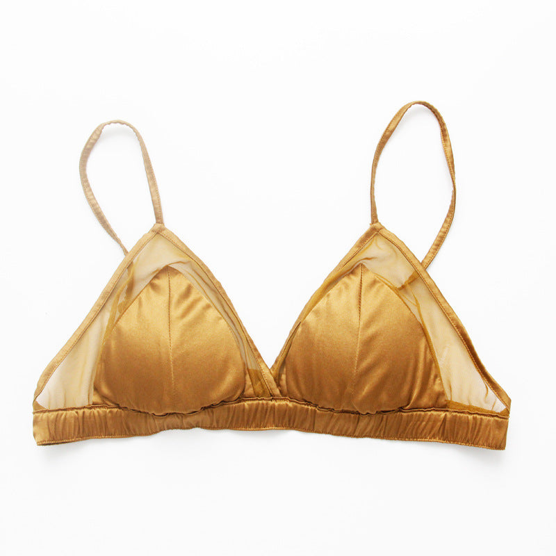 Style Triangle Cup Small Breasts Lady's Thin Everyday Bras