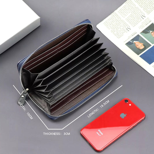 Women's & Men's & Slots Large Capacity Zip Organ Men's Wallets