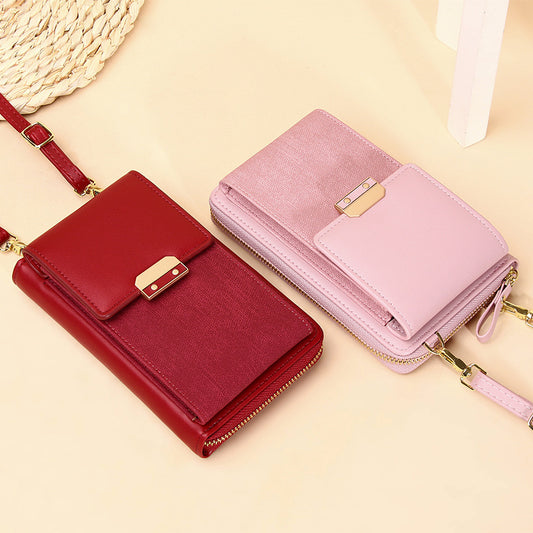 Women's Mobile Fashion Simple Korean Latch Crossbody Bags