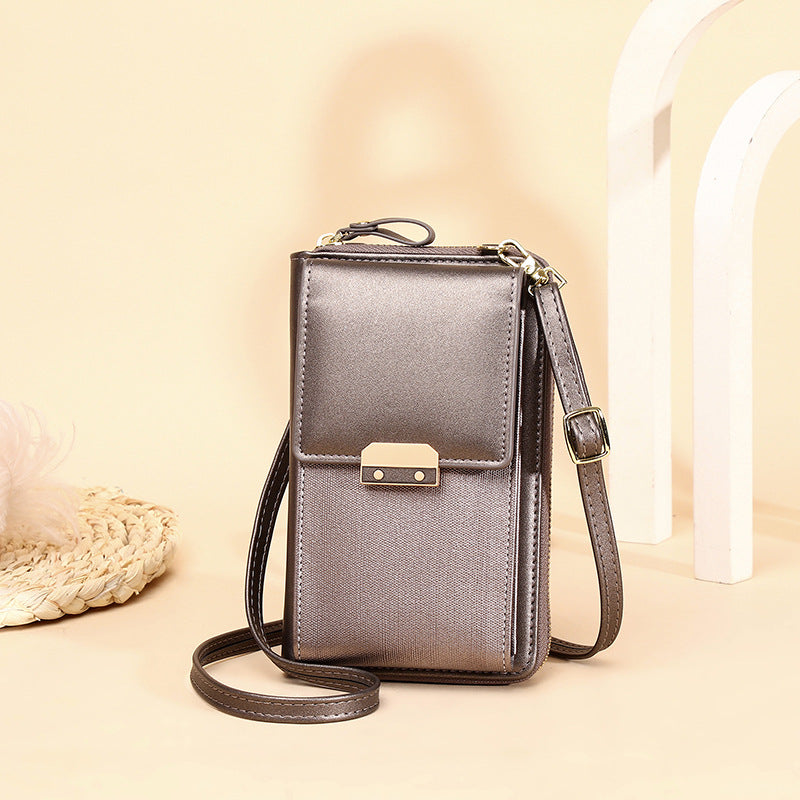 Women's Mobile Fashion Simple Korean Latch Crossbody Bags